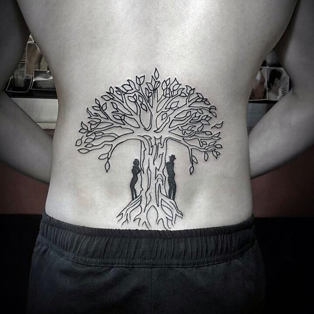 tatuaggio albero  75